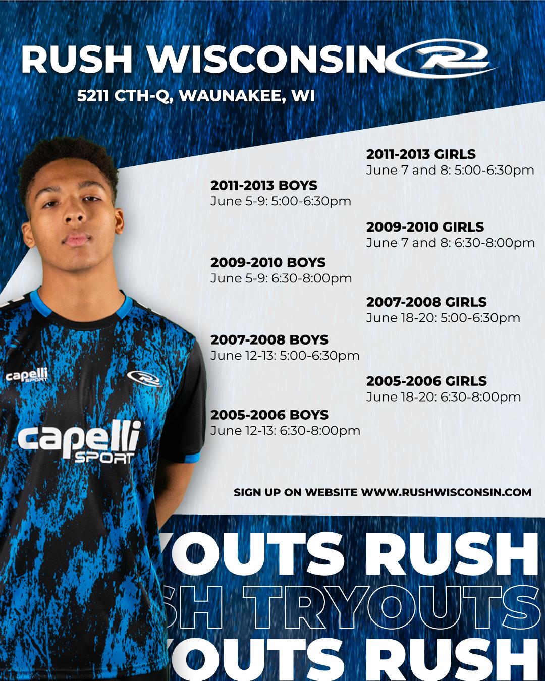 Rush WI Tryouts